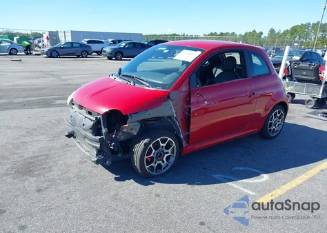 2013 Fiat 500 Sport из США, поврежденный, VIN 3C3CFFBR0DT515488